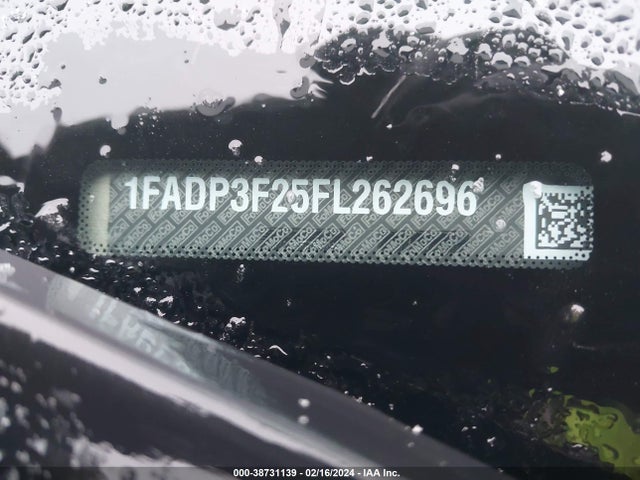 Ford FOCUS SE 2015 1FADP3F25FL262696 Image 9