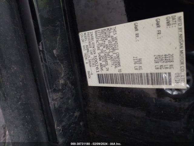 Nissan Altima 2.5 Platinum 2019 1N4BL4FW5KN300261 Image 9