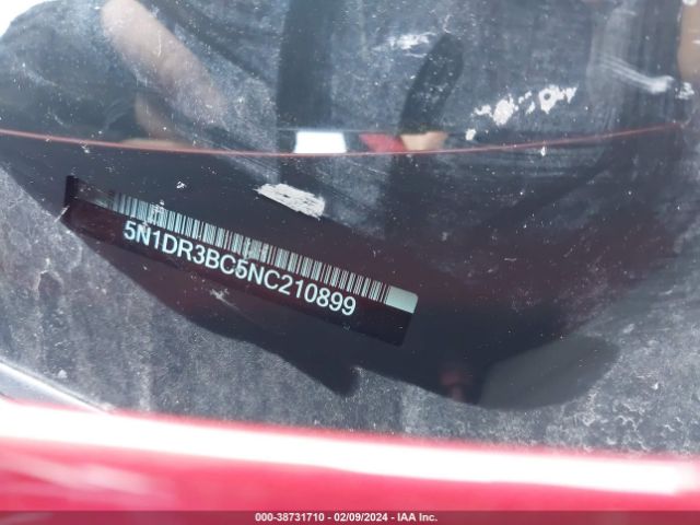 5N1DR3BC5NC210899 Nissan Pathfinder Sv 4wd