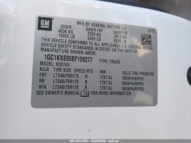 Chevrolet Silverado 2500hd Lt 2014 1GC1KXE85EF158277 Image 9