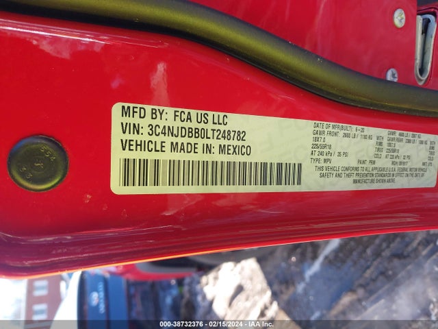 Jeep Compass Altitude 4x4 2020 3C4NJDBB0LT248782 Image 9