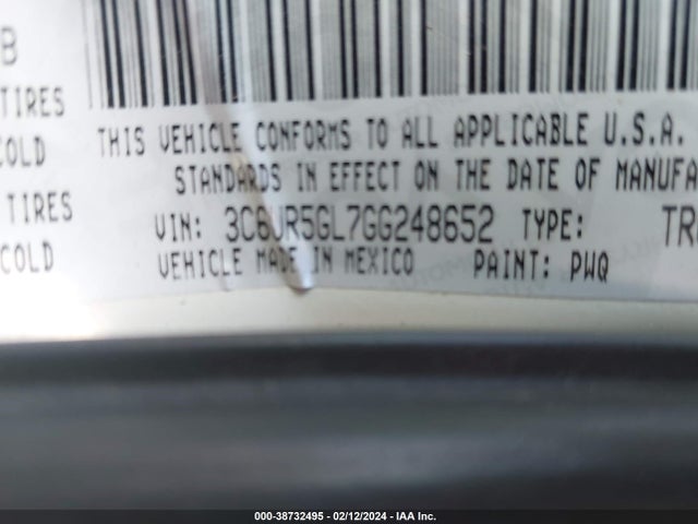 RAM 2500 Longhorn Limited 2016 3C6UR5GL7GG248652 Image 9