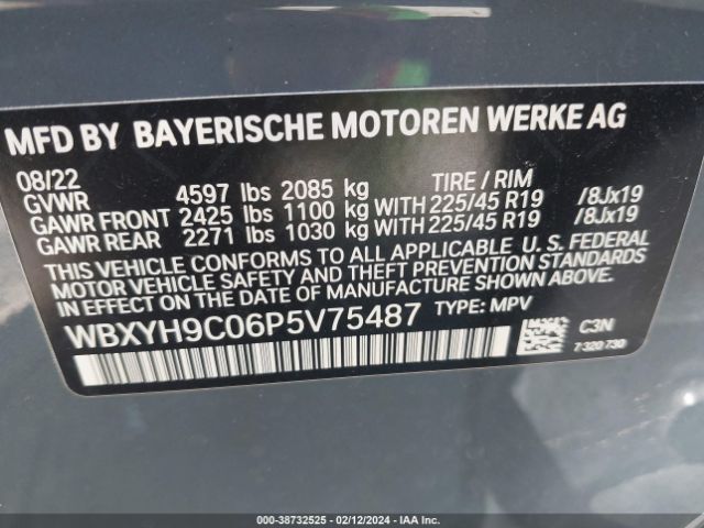 WBXYH9C06P5V75487 BMW X2 Sdrive28i