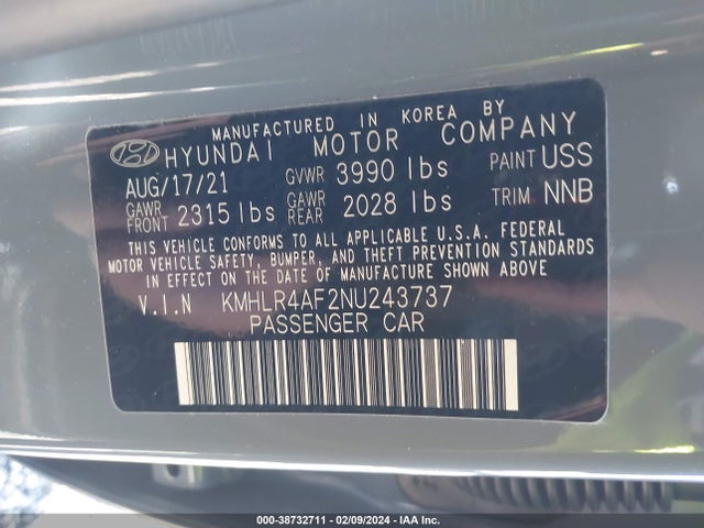 Hyundai Elantra N Line 2022 KMHLR4AF2NU243737 Image 9