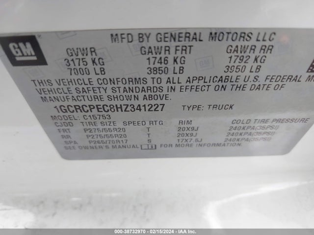 Chevrolet Silverado 1500 Custom 2017 1GCRCPEC8HZ341227 Image 9