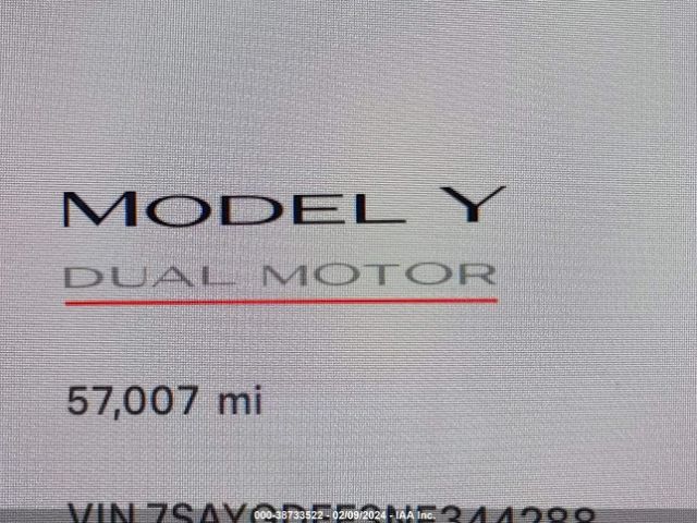 7SAYGDEF3NF344288 Tesla Model Y Performance Dual Motor All-wheel Drive