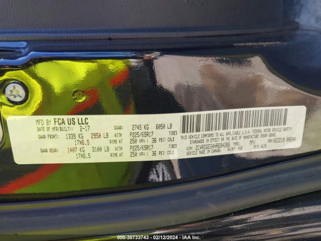 2C4RDGEG4HR694266 Dodge Grand Caravan Gt
