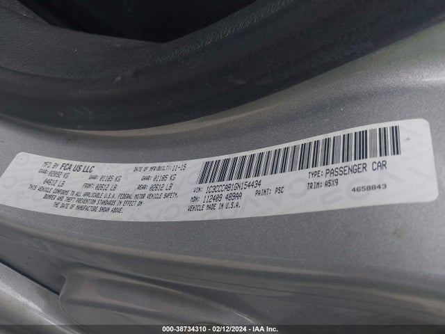 1C3CCCAB1GN154434 Chrysler 200 Limited