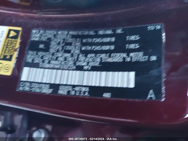 Toyota Highlander Le V6 2015 5TDBKRFH4FS107224 Image 9