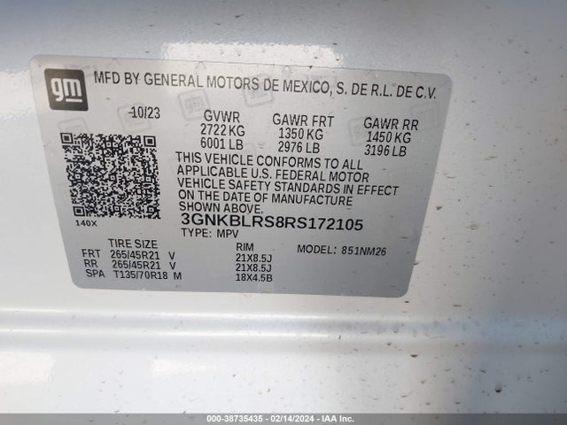 Chevrolet Blazer Awd Premier 2024 3GNKBLRS8RS172105 Image 9