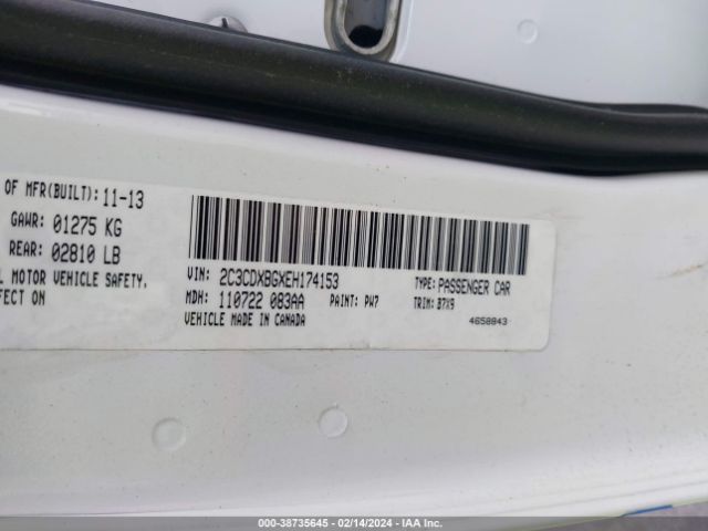 2C3CDXL97KH520381 Dodge Charger Srt Hellcat