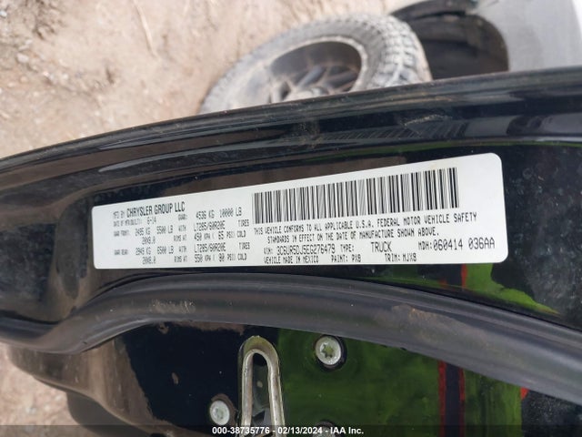 RAM 2500 Big Horn 2014 3C6UR5DJ5EG276479 Image 9