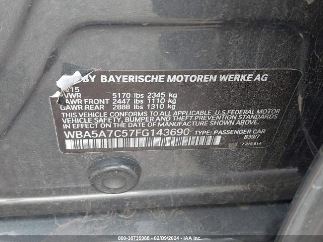 WBA5A7C57FG143690 BMW 528i Xdrive