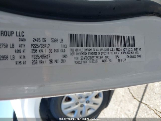 3C4PDCAB8ET261374 Dodge Journey American Value Pkg