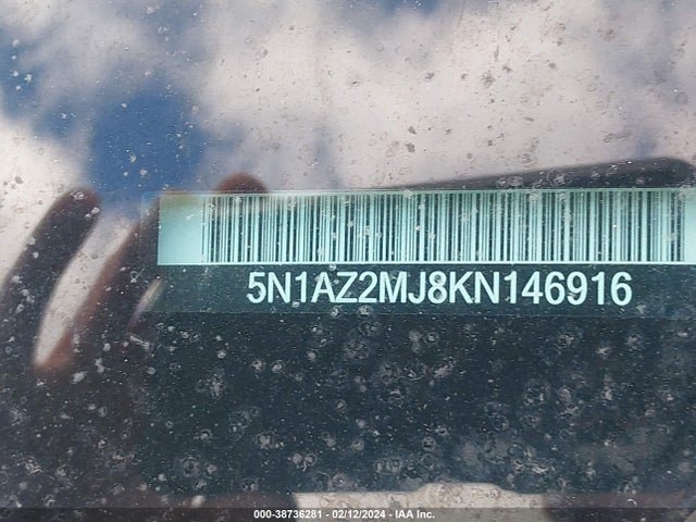 Nissan Murano Platinum 2019 5N1AZ2MJ8KN146916 Image 9