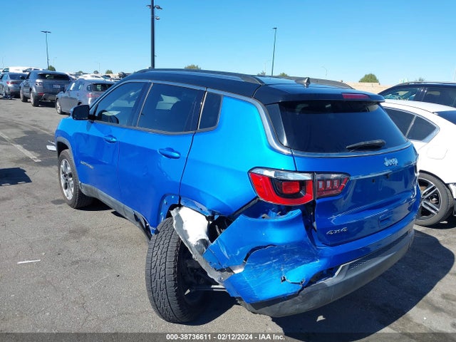 2019 JEEP COMPASS LIMITED 4X4 VIN: 3C4NJDCB0KT596076