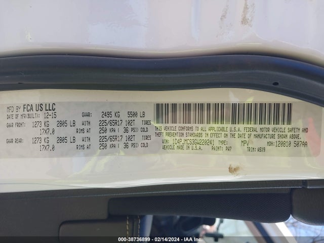 Jeep Cherokee Latitude 2016 1C4PJMCS3GW220241 Image 9
