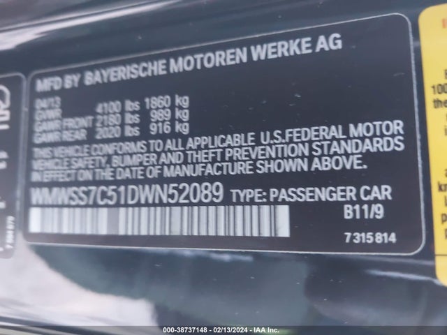 2013 MINI PACEMAN WMWSS7C51DWN52089 Photo 8