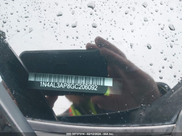 1N4AL3AP8GC206092 Nissan Altima 2.5/2.5 S/2.5 Sl/2.5 Sr/2.5 Sv