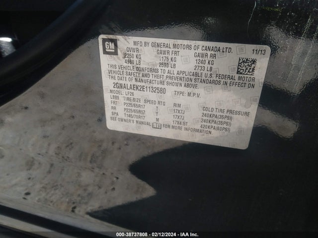 Chevrolet EQUINOX LS 2014 2GNALAEK2E1132580 Image 9