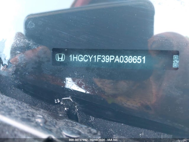 Honda ACCORD EX 2023 1HGCY1F39PA030651 Image 9