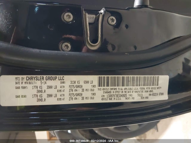 RAM 1500 Express 2014 1C6RR7KT8ES349925 Image 9