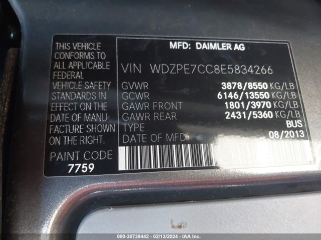 Mercedes-Benz c- mg5+mh3 diesel ( epa/13) 2014 WDZPE7CC8E5834266 Image 48