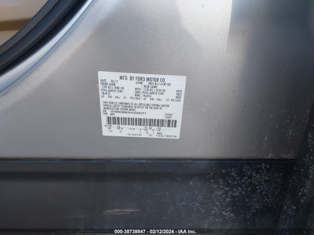 Ford EXPLORER 2017 1FM5K8B83HGD25371 Image 9
