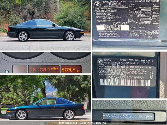 1995 BMW 840 WBAEF6327SCC89559 Photo 8