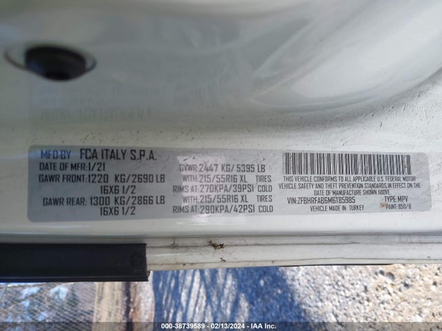 RAM Promaster City Tradesman 2021 ZFBHRFAB6M6T85985 Image 9