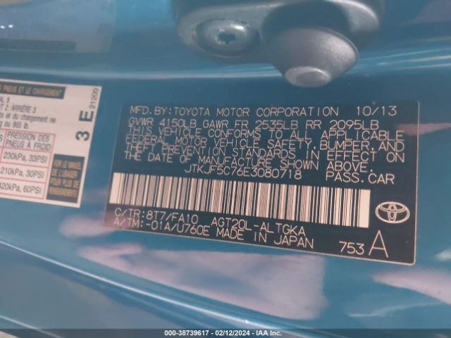JTKJF5C76E3080718 Scion TC