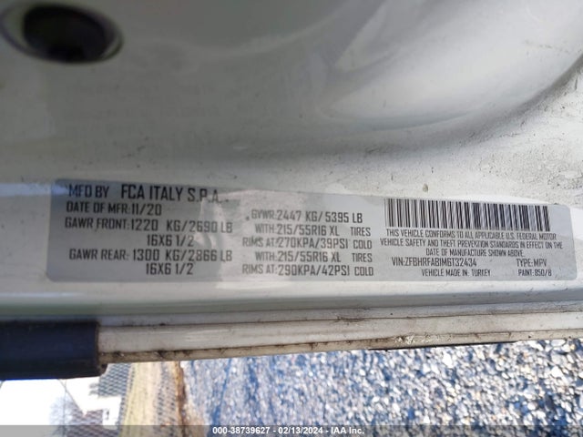 RAM Promaster City Tradesman 2021 ZFBHRFAB1M6T32434 Image 9