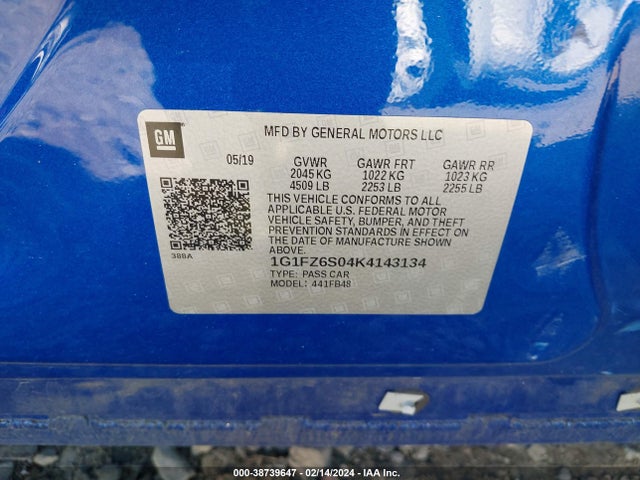 Chevrolet Bolt Ev Premier 2019 1G1FZ6S04K4143134 Image 8
