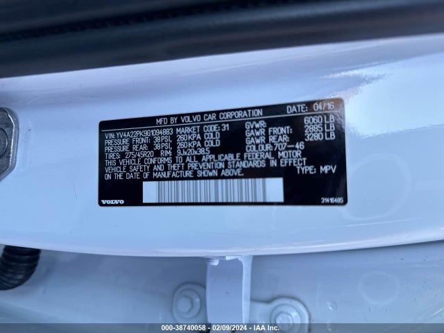 Volvo Xc90 T6 Momentum 2016 YV4A22PK9G1094883 Image 9