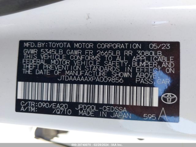 2023 TOYOTA MIRAI JTDAAAAAXPA009856 Photo 8