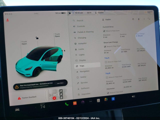 5YJYGDEEXMF217234 Tesla Model Y Long Range Dual Motor All-wheel Drive