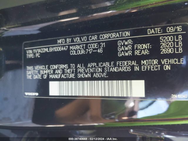 YV1A22ML6H1006447 Volvo S90 T6 Inscription
