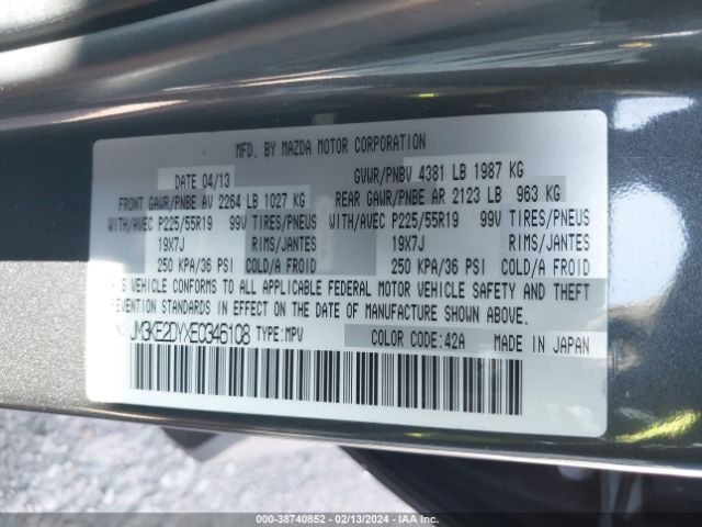 JM3KE2DYXE0346108 Mazda Cx-5 Grand Touring
