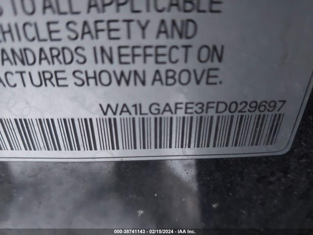 WA1LGAFE3FD029697 Audi Q7 3.0t Premium