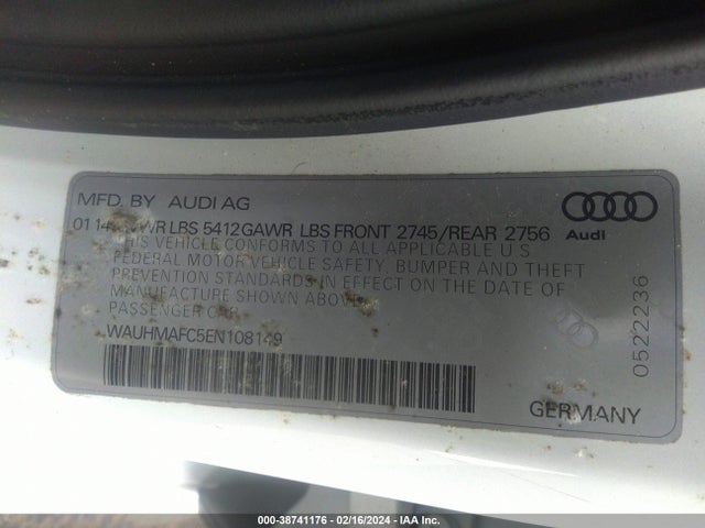 Audi A6 3.0 Tdi Premium Plus 2014 WAUHMAFC5EN108149 Image 9