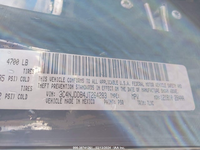 3C4NJDDB4JT264283 Jeep Compass Trailhawk 4x4