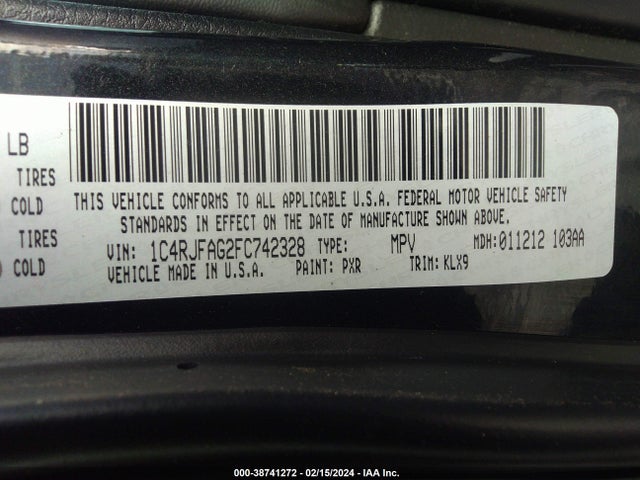 1C4RJFAG2FC742328 Jeep Grand Cherokee Altitude