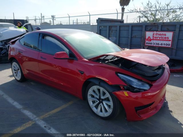 2021 Tesla Model 3 Standard Range Plus Rear-wheel Drive მანქანა იყიდება აუქციონზე, vin: 5YJ3E1EA6MF995171, აუქციონის ნომერი: 38741593