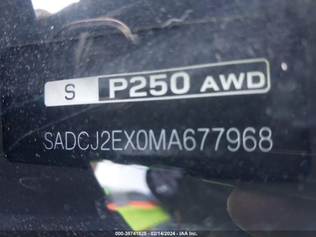 SADCJ2EX0MA677968 Jaguar F-pace S P250 Awd Automatic