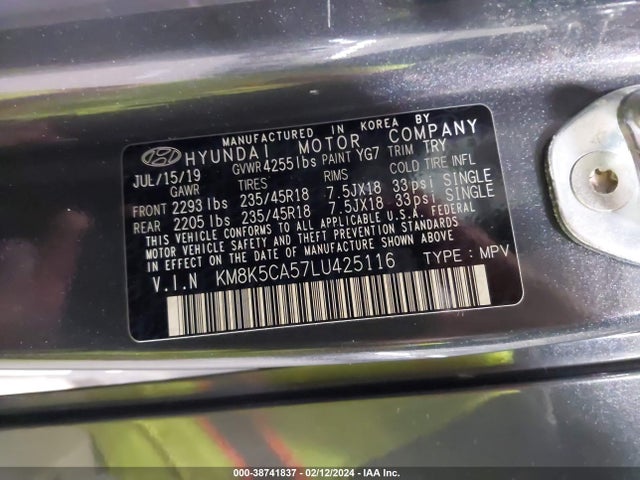 Hyundai Kona Ultimate 2020 KM8K5CA57LU425116 Image 9