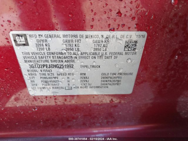 3GTU2PEJ8HG251992 GMC Sierra 1500 Denali