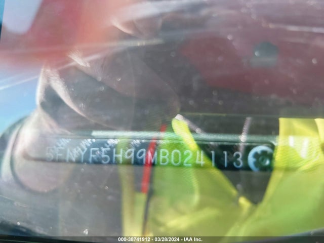 Honda Pilot 2wd Touring 8 Passenger 2021 5FNYF5H99MB024113 Image 9