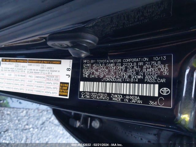 Toyota Prius 2014 JTDKN3DU6E1741814 Image 24