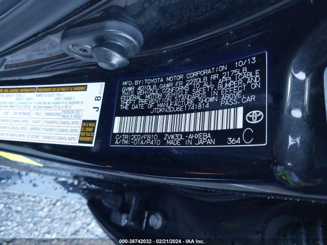 Toyota Prius 2014 JTDKN3DU6E1741814 Image 19