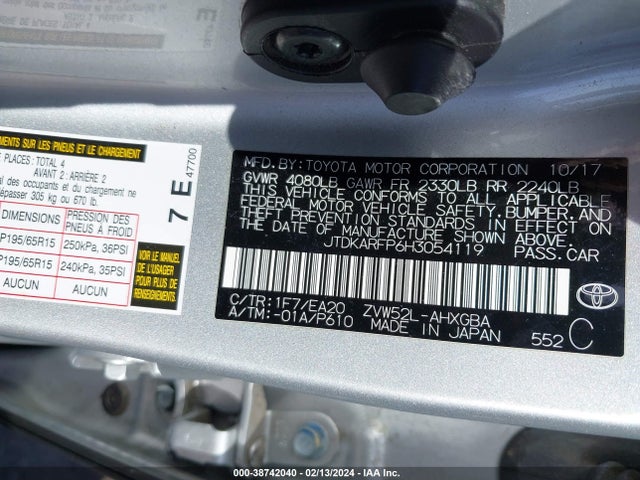 Toyota Prius Prime Premium 2017 JTDKARFP6H3054119 Image 9